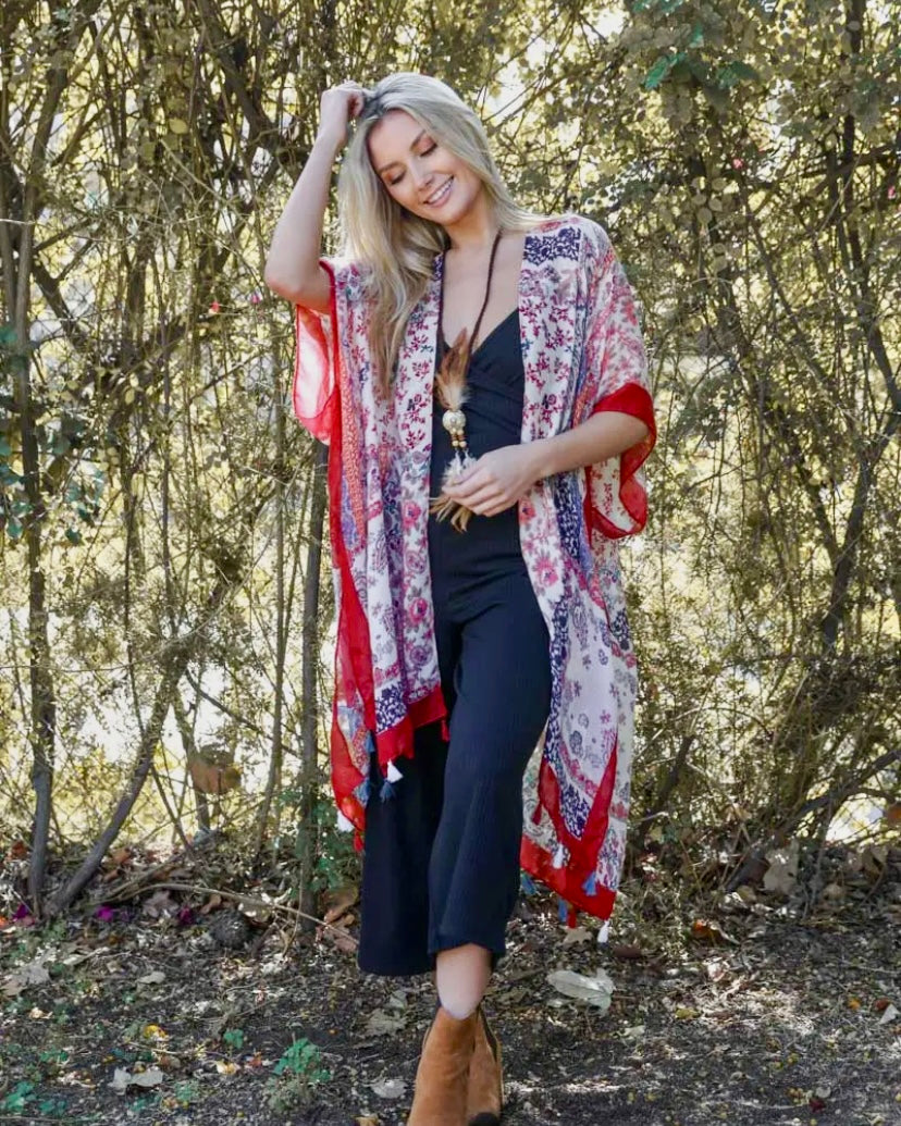 Paisley Floral Kimono