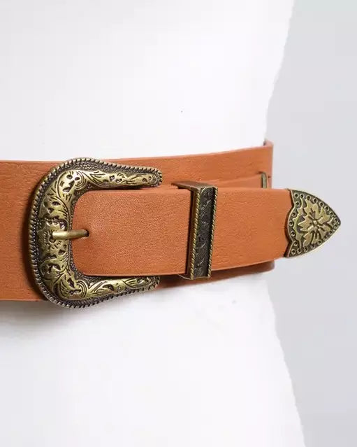 Western Double Buckle Belt