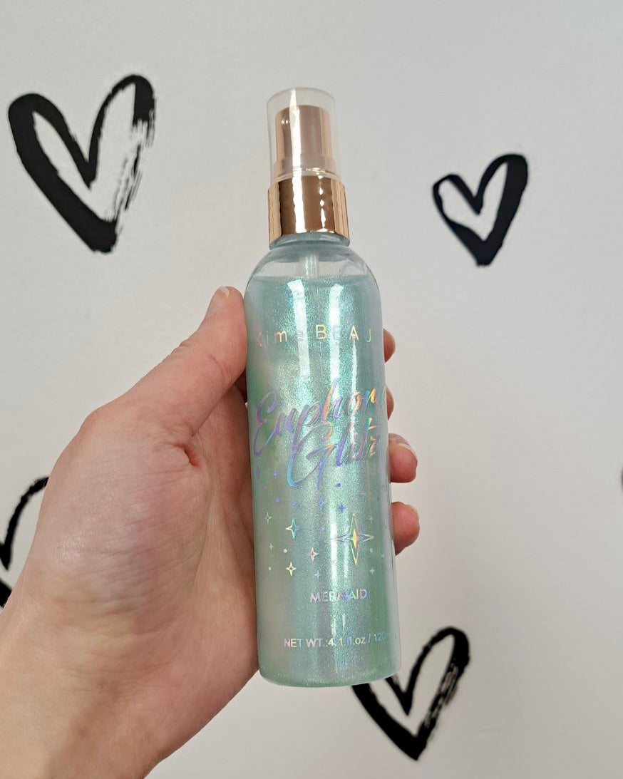 Blue Body Shimmer Spray