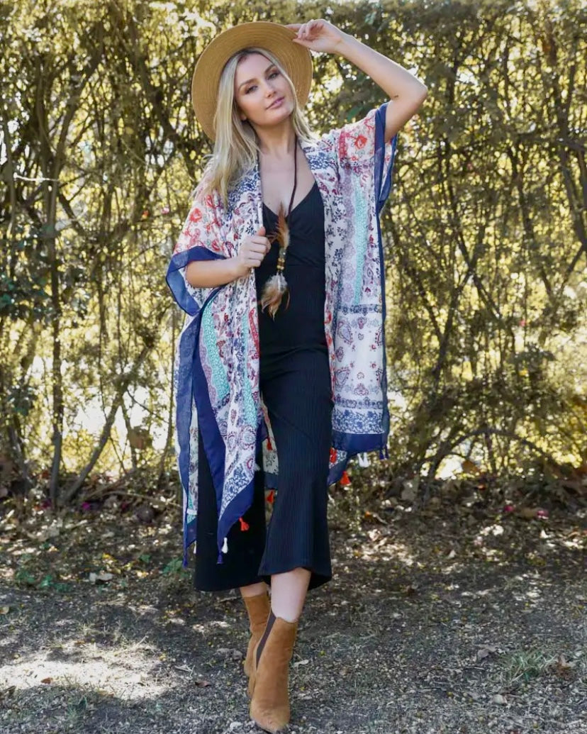 Paisley Floral Kimono