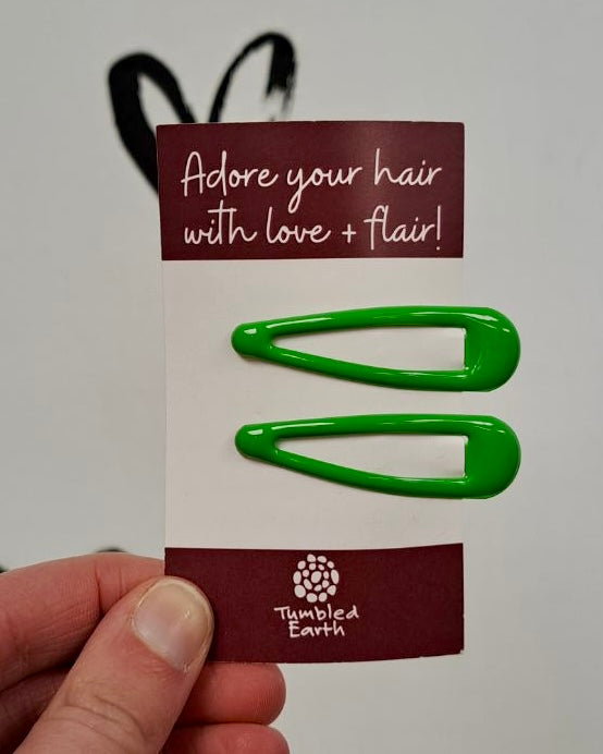 Glossy Snap Hair Clips