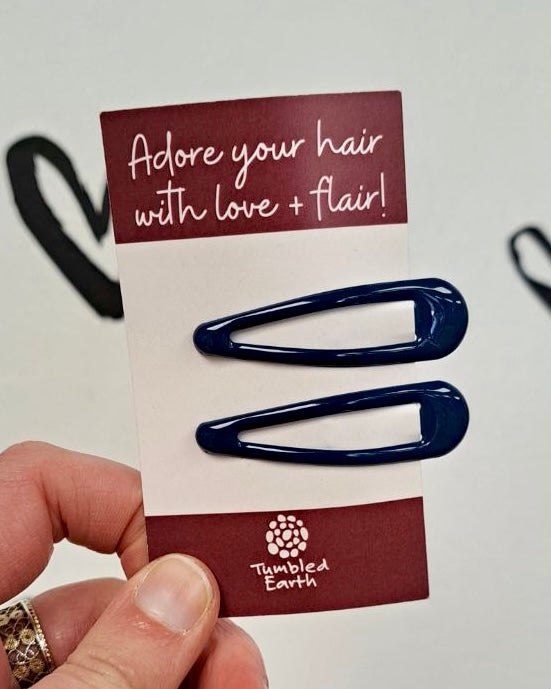 Glossy Snap Hair Clips