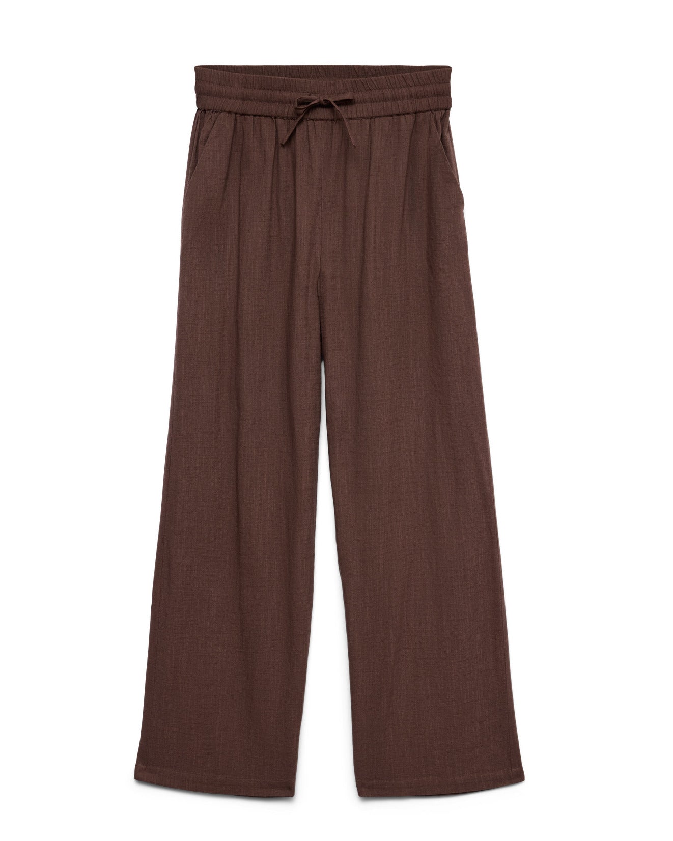 The Caia Organic Cotton + Linen Wide Pant: 2 COLORS
