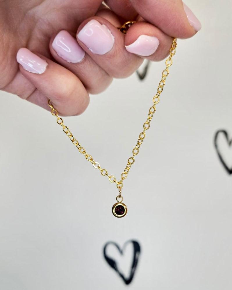 Gold Birthstone Bracelet