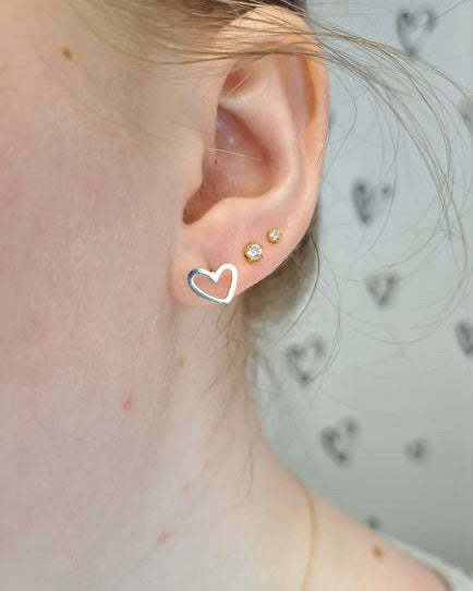 Heart Studs