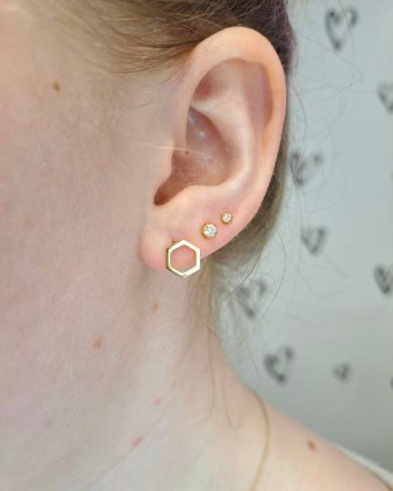 Hexagon Studs