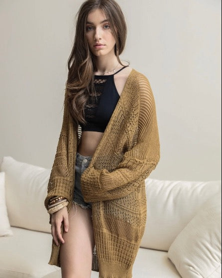 Crochet Boho Cardigan: 6 COLORS