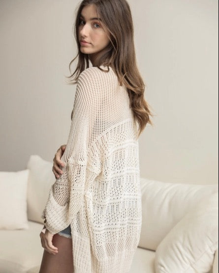 Crochet Boho Cardigan: 6 COLORS