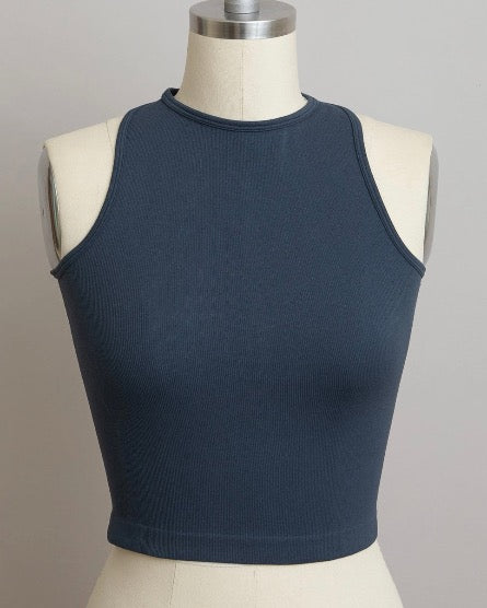 The High Neck Racerback Tank: 9 COLORS