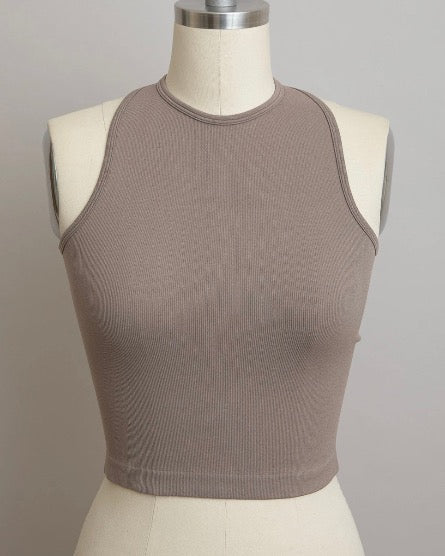 The High Neck Racerback Tank: 9 COLORS