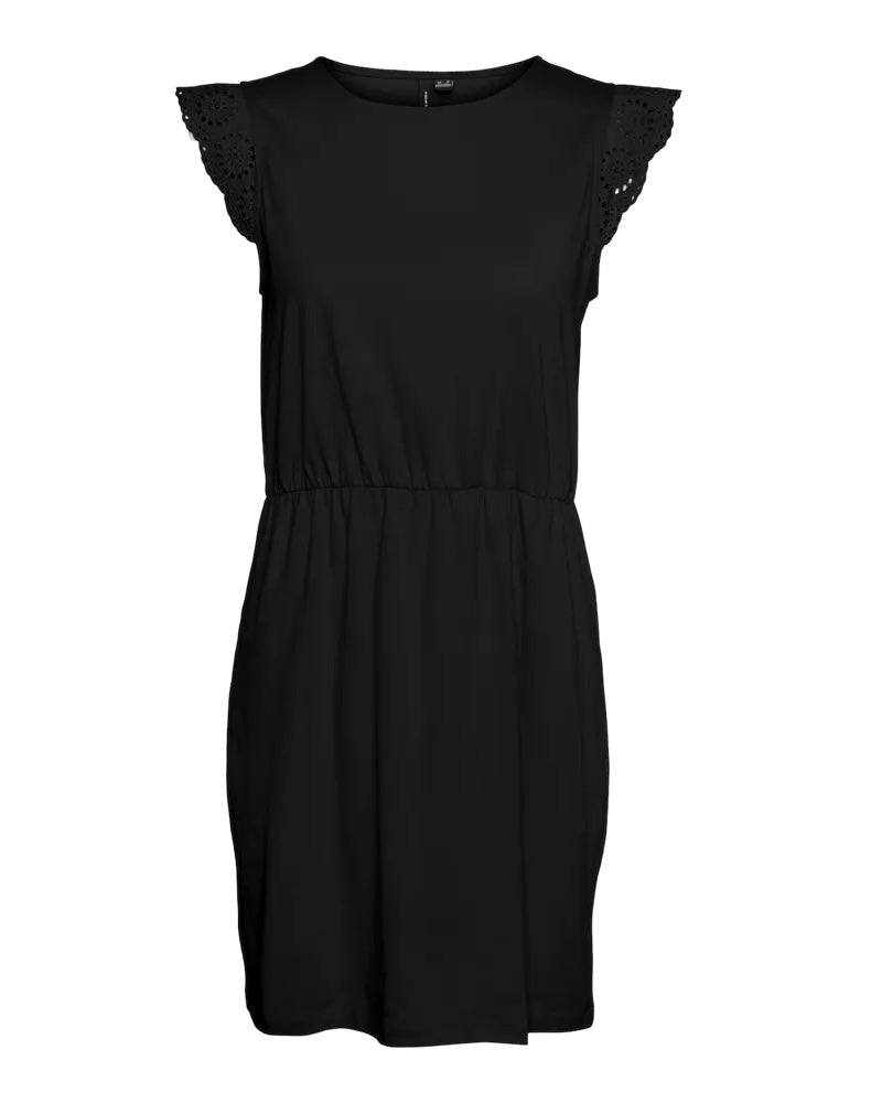 The Emily Gathering Lace Dress: 4 COLORS