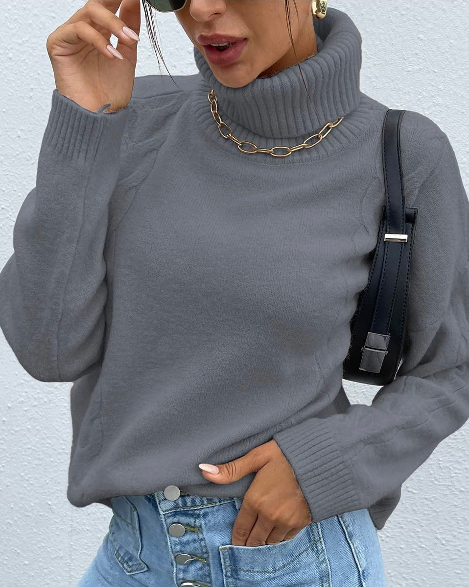 The Braided Turtleneck Sweater