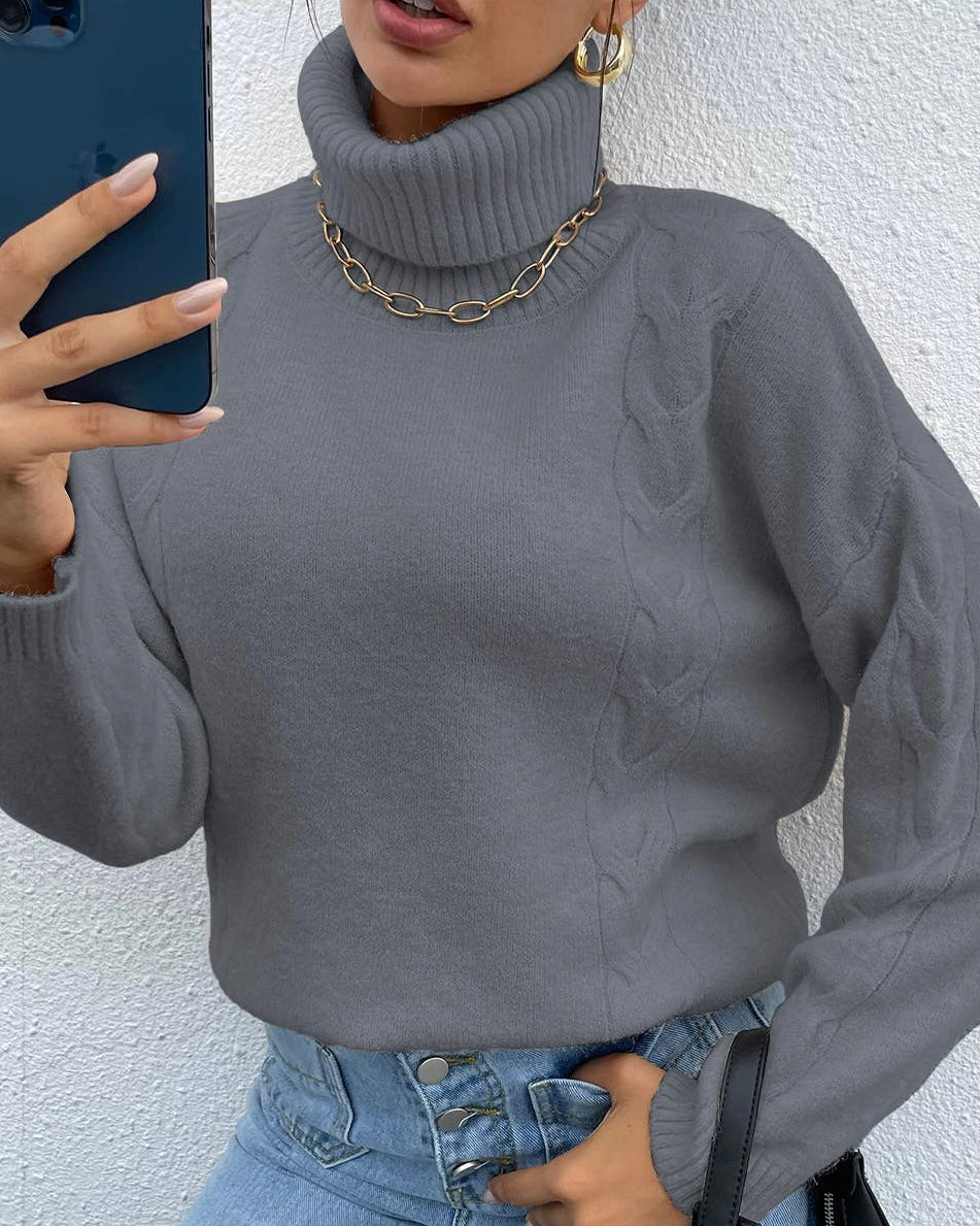 The Braided Turtleneck Sweater
