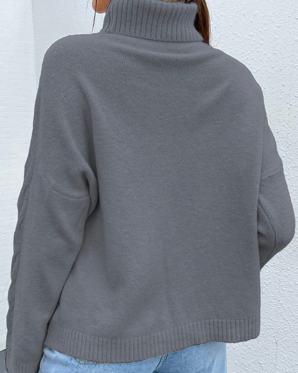 The Braided Turtleneck Sweater