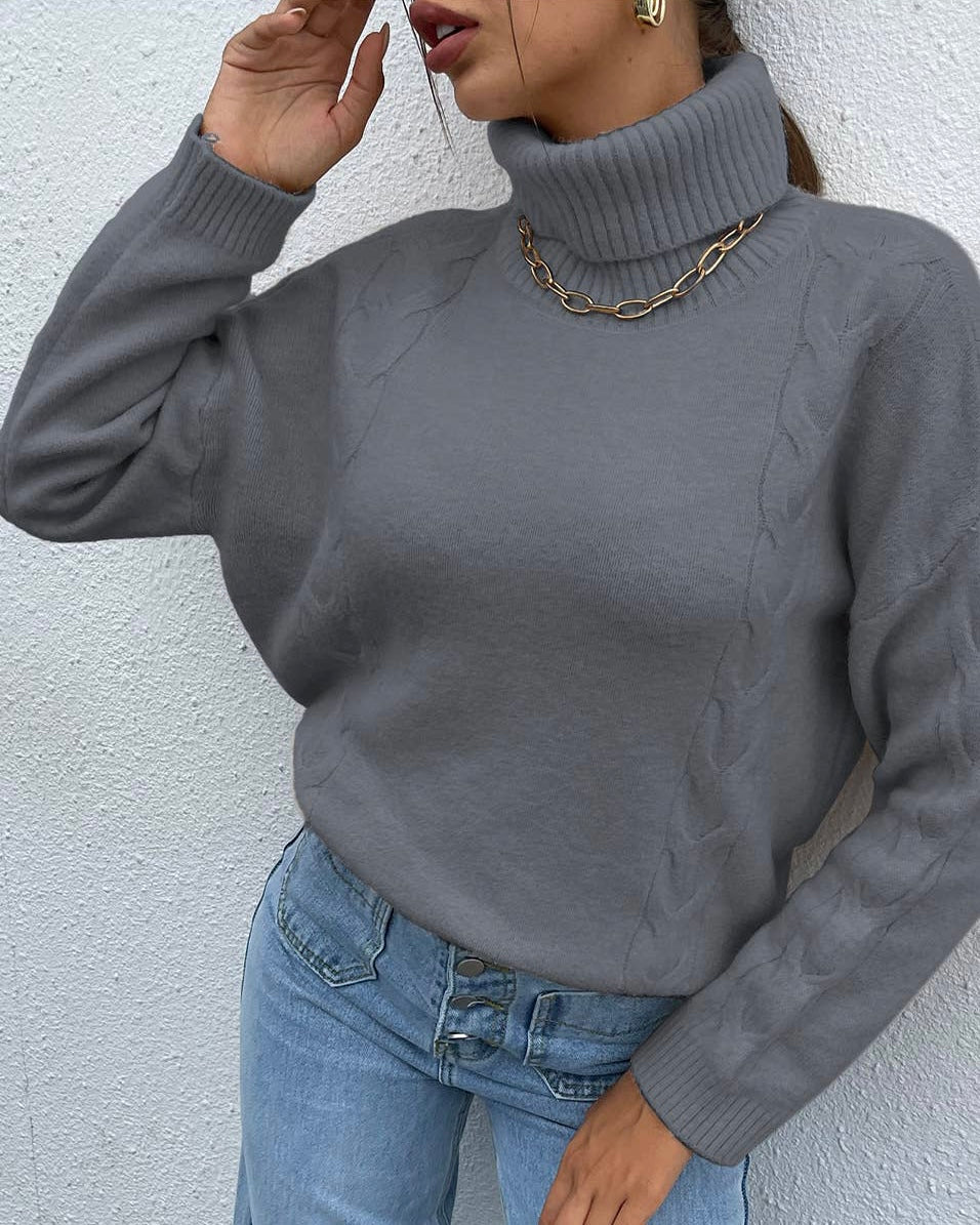 The Braided Turtleneck Sweater