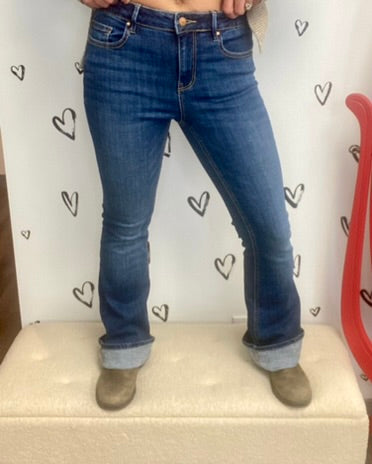 The Flash Flared Mid Rise Jean - 32" + 34" length!