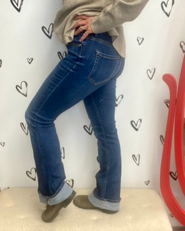 The Flash Flared Mid Rise Jean - 32" + 34" length!