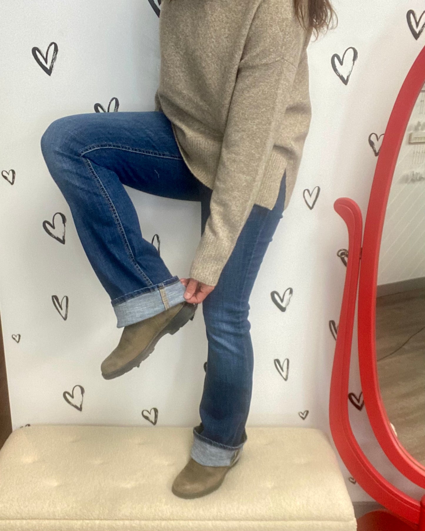 The Flash Flared Mid Rise Jean - 32" + 34" length!