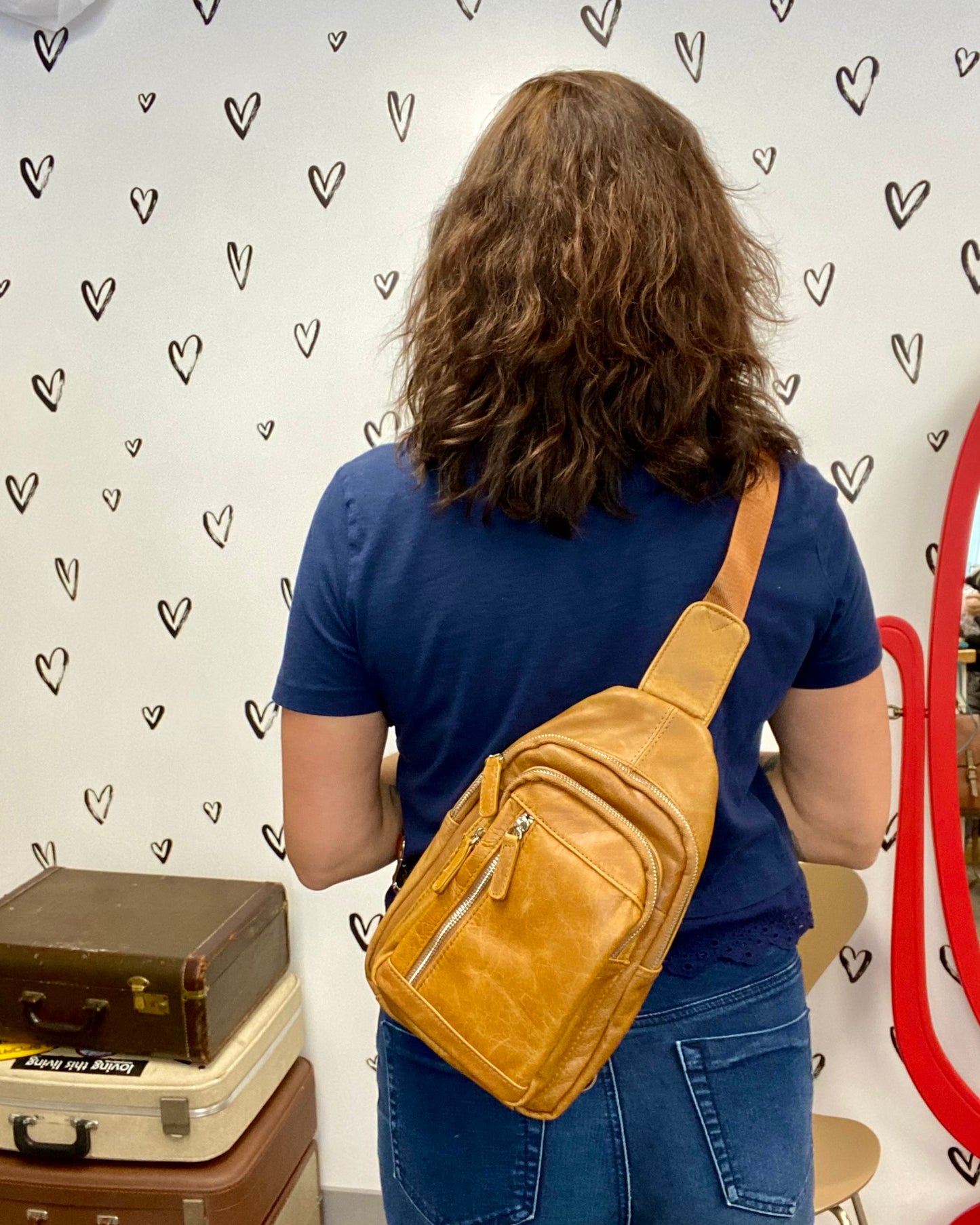 Leather Sling Bag / Backpack