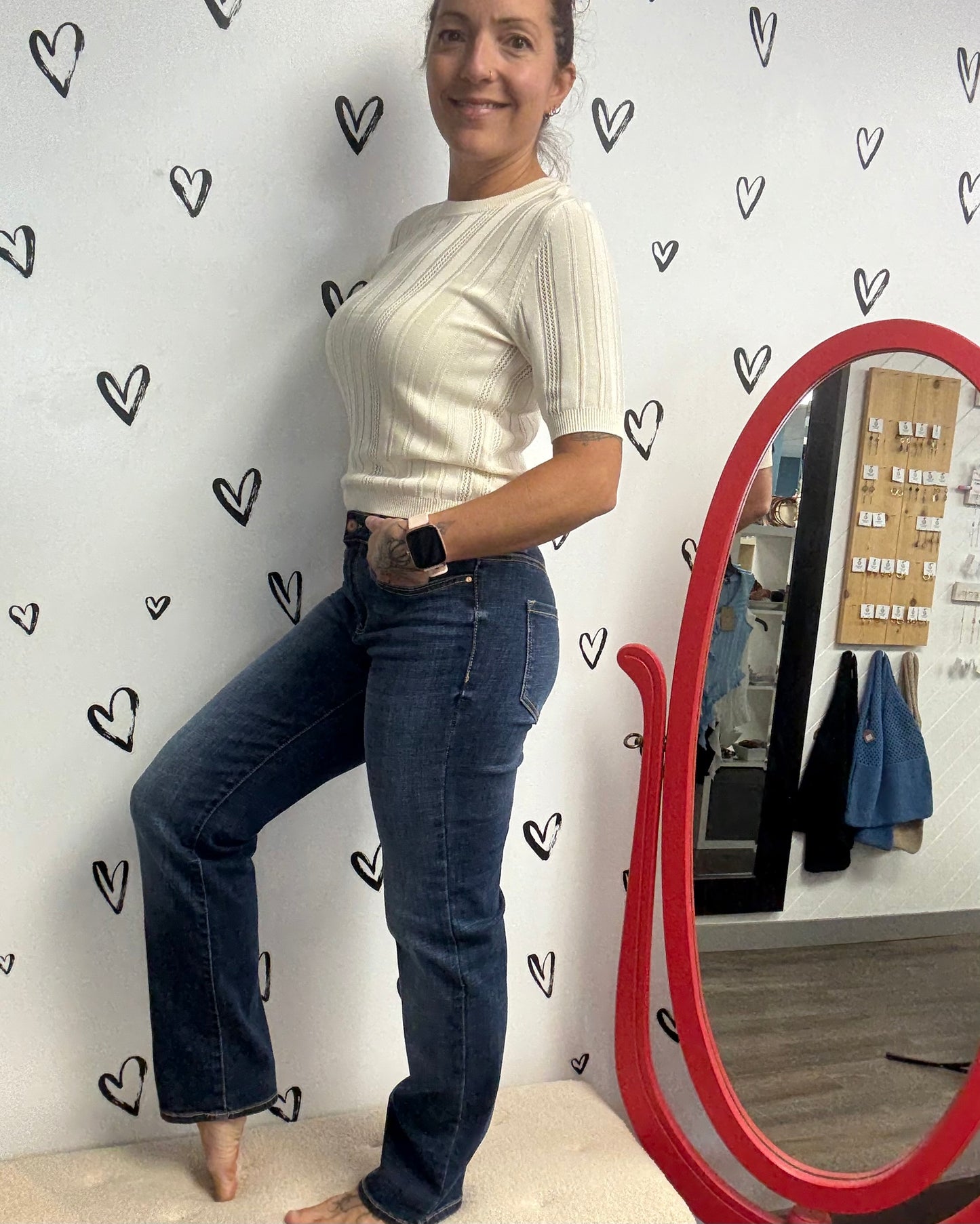 The Mindy Short Sleeve Crew Neck Top - 2 COLORS