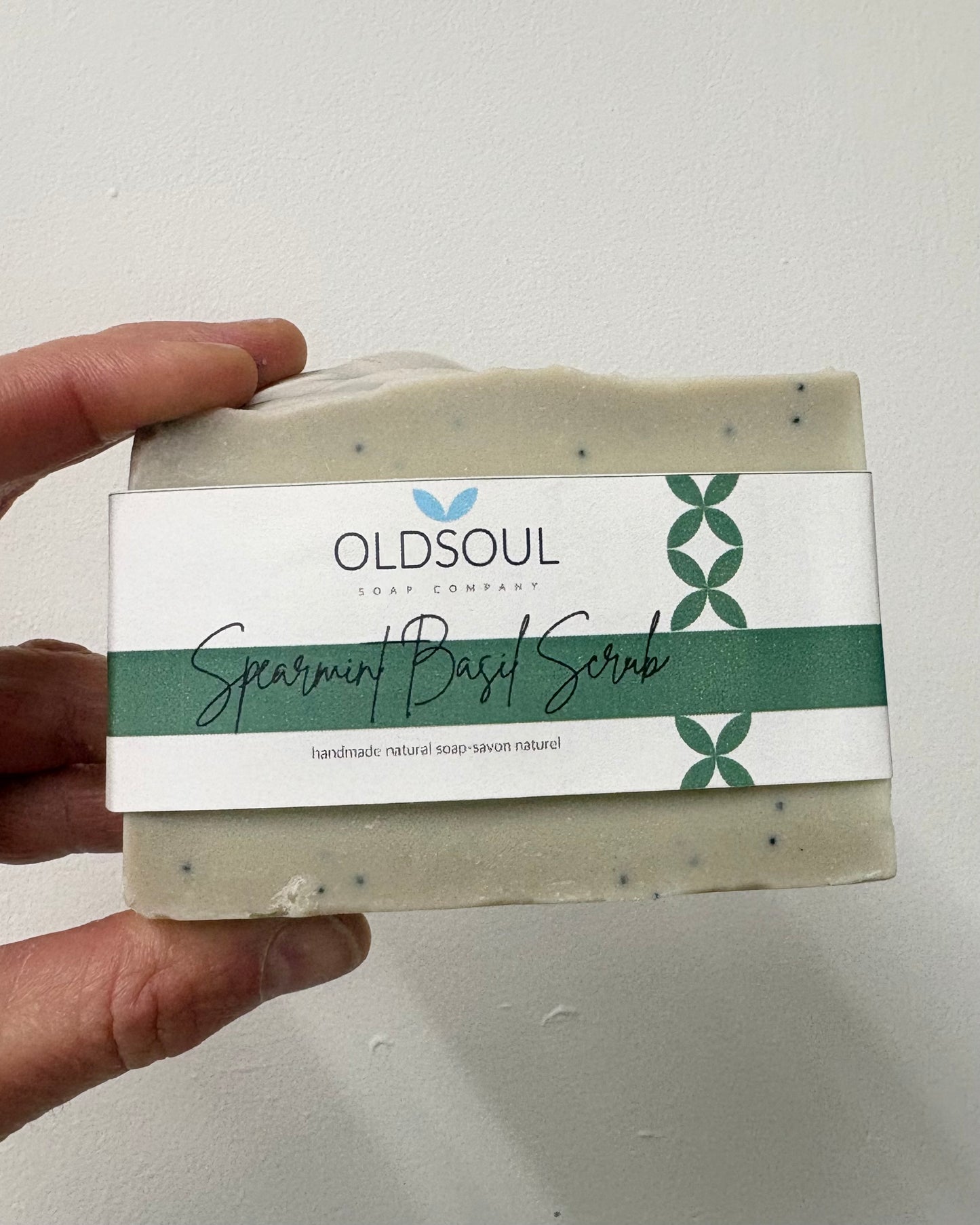 Spearmint Basil Scrub Natural Soap π