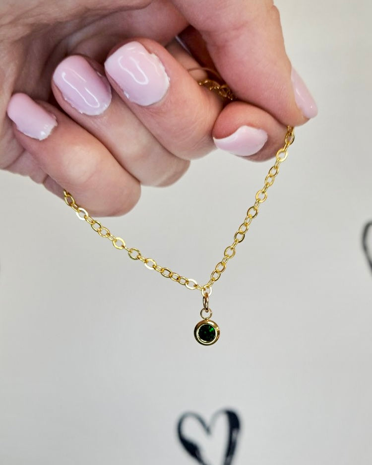 Gold Birthstone Bracelet