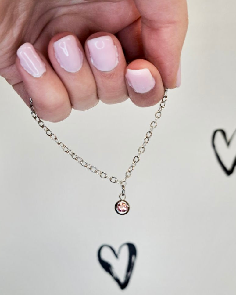 Silver Birthstone Bracelet