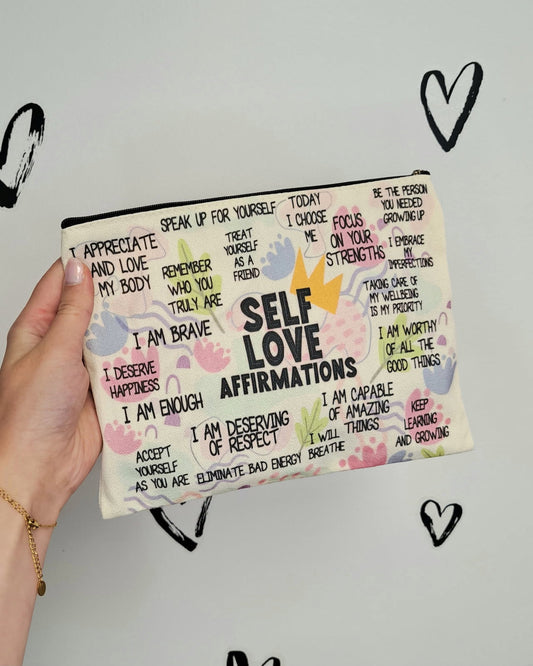 Self Love Affirmations Cosmetic Bag