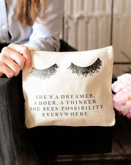 Boss Lady Canvas Cosmetic Bag