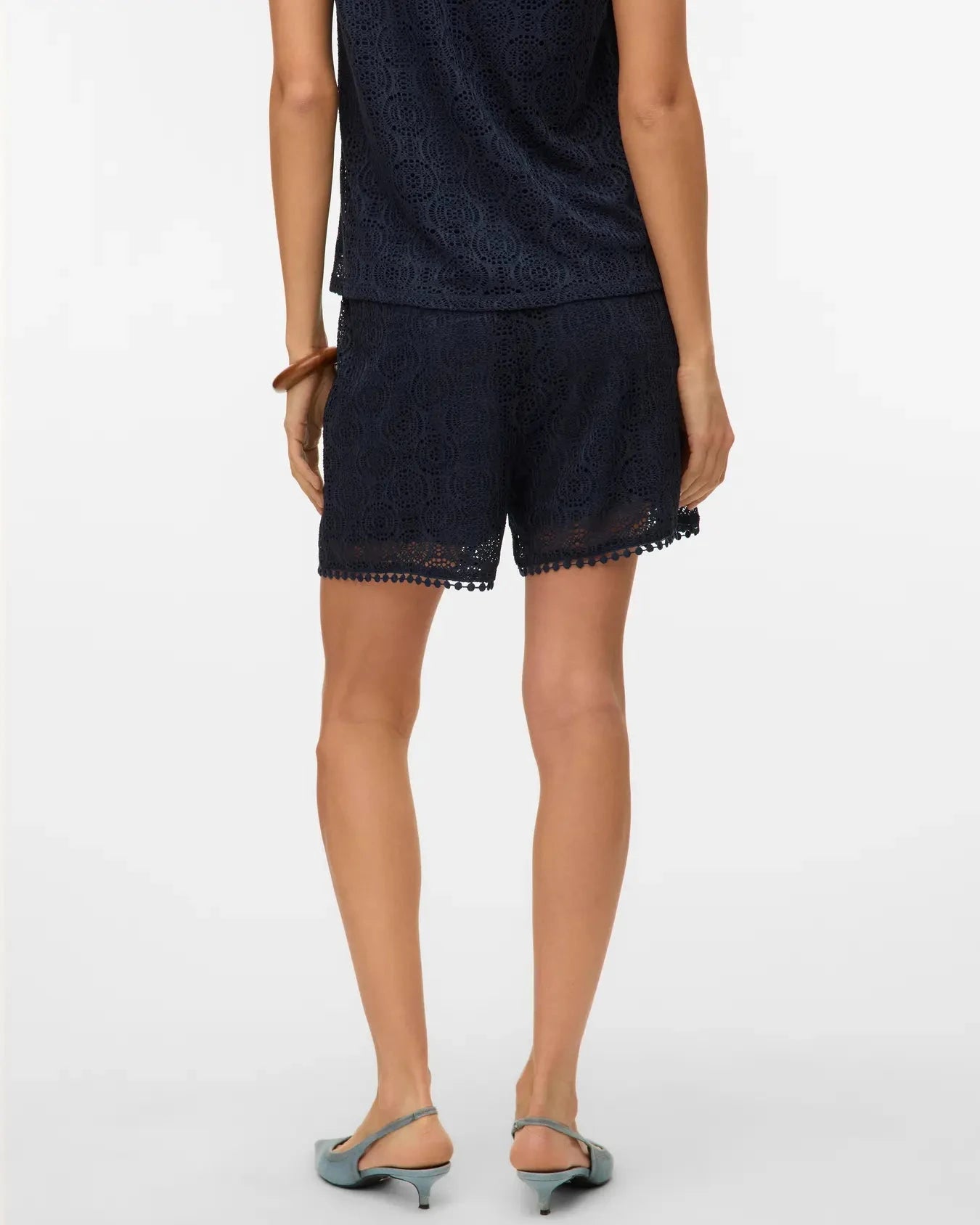 The Maya High Waist Crochet Shorts