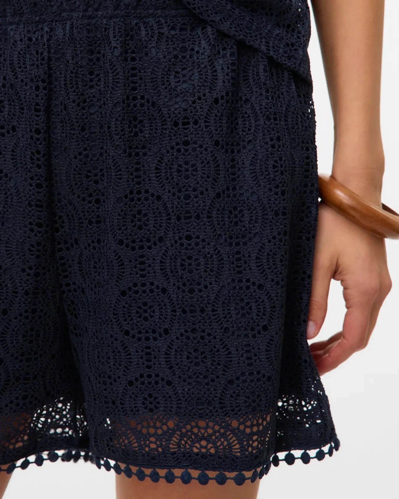 The Maya High Waist Crochet Shorts
