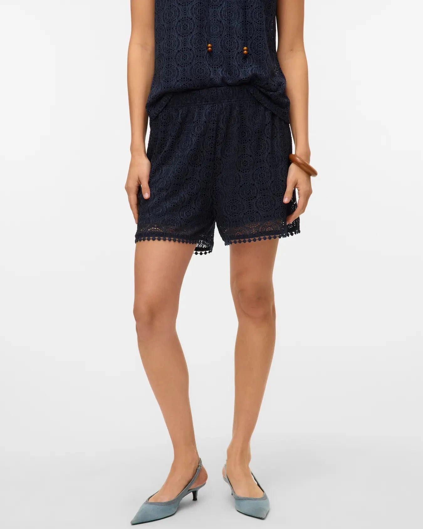 The Maya High Waist Crochet Shorts