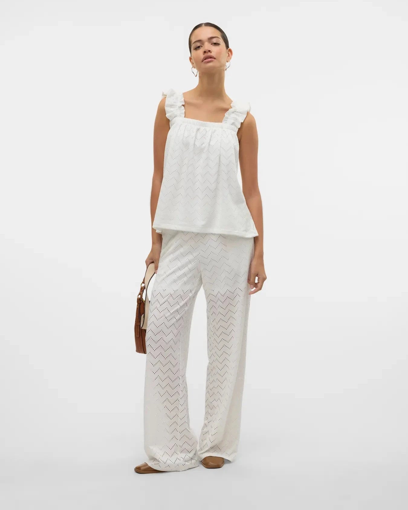 The Thas Eyelet Wide Leg Pants