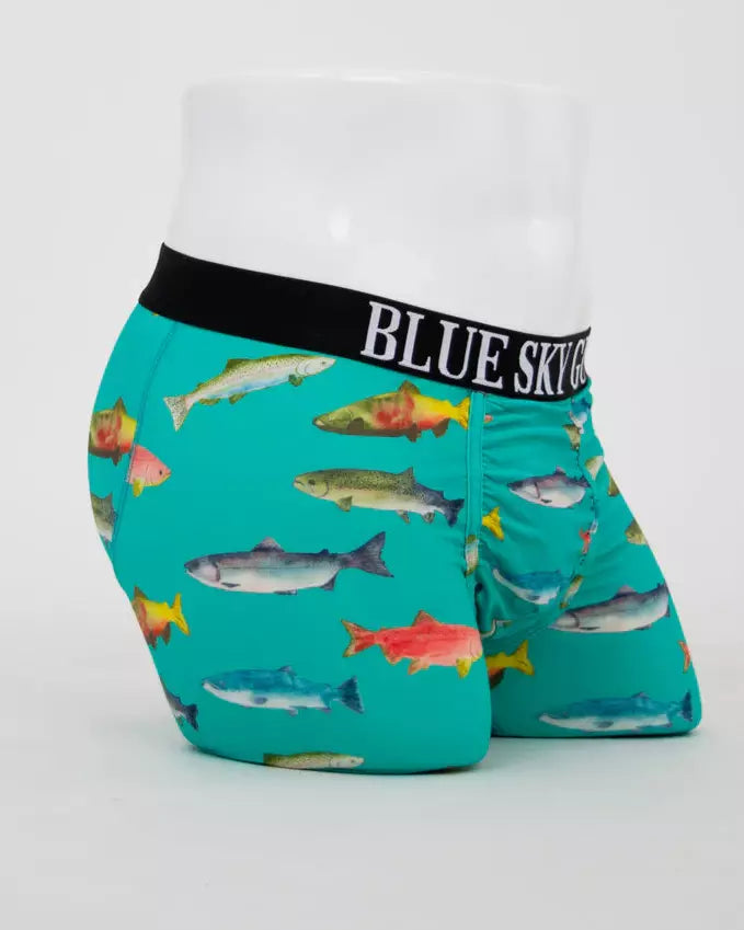 Canadian Salmon Men's Bamboo Boxer Briefs π