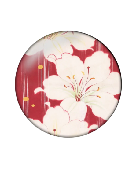 Whispering Lily Cabochon Drop Earrings