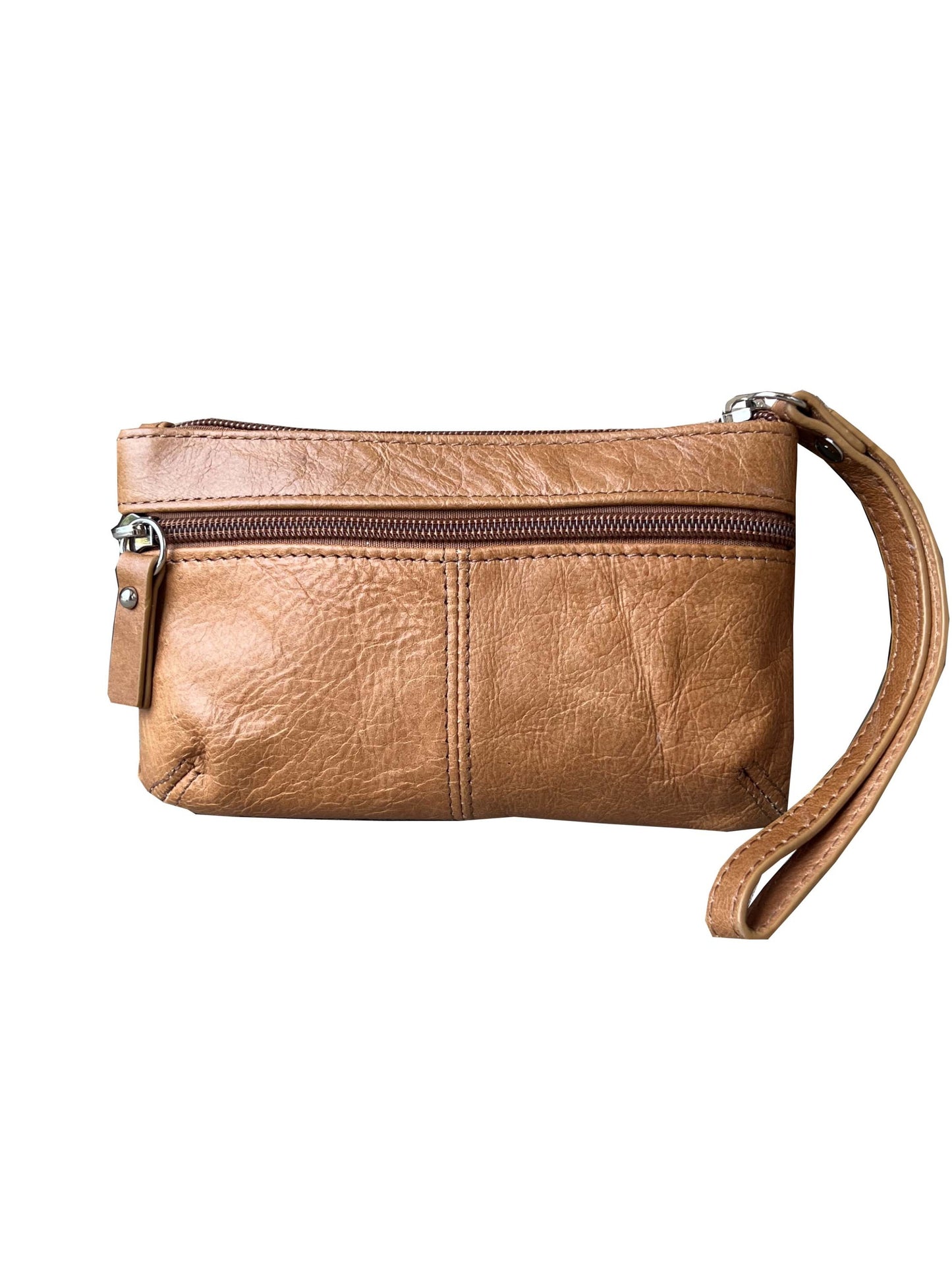 Leather Cosmetic Bag / Mini Wristlet