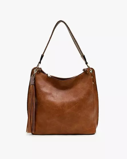 Amber Tassel Hobo Bag
