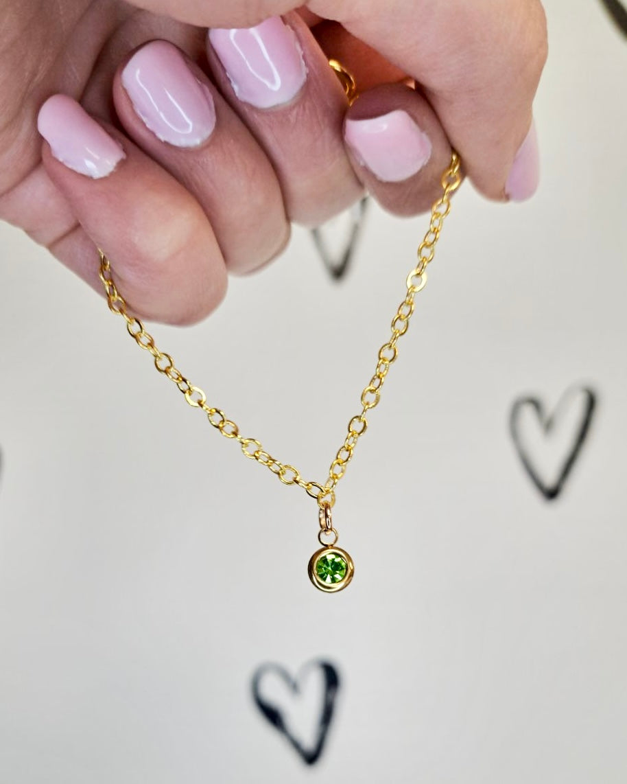 Gold Birthstone Bracelet