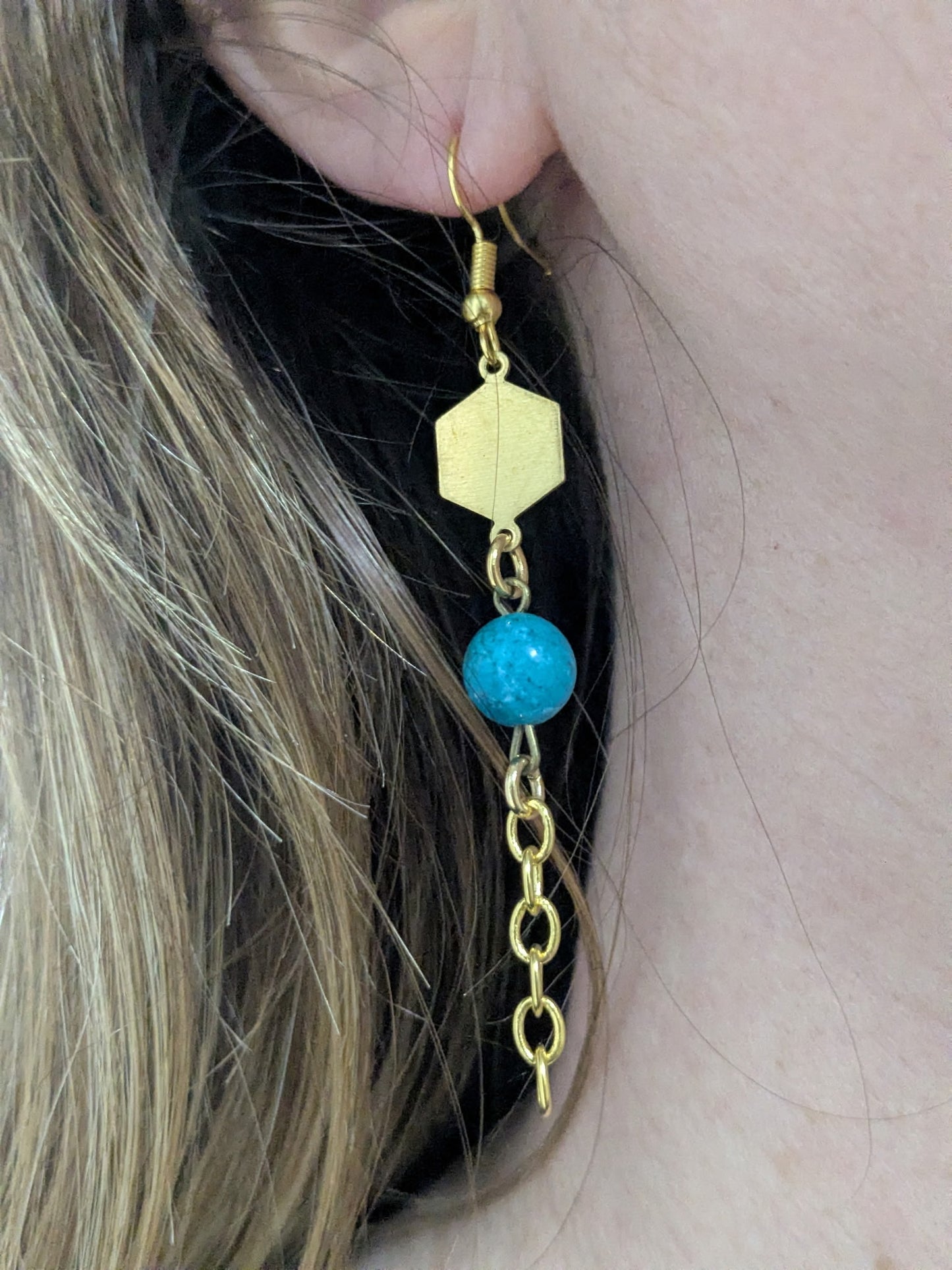 Auric Tide Turqouise Earrings