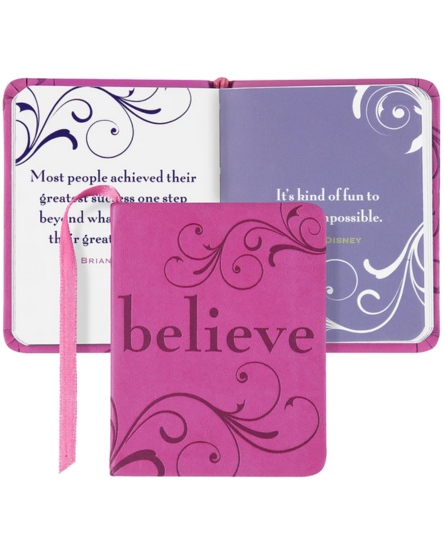 "Believe" Mini Inspirational Quote Book