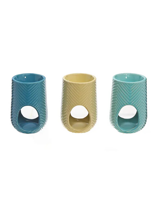 Ceramic Chevron Wax Melt Burner π