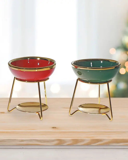 Ceramic Wax Burner + Stand π