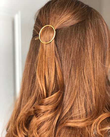 Geometric Gold Hair Clip