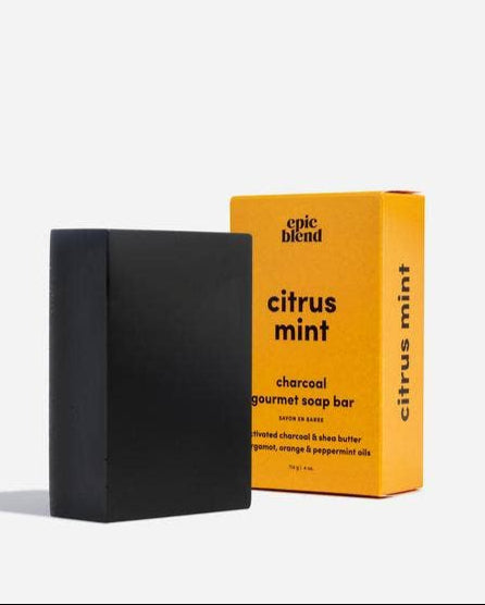 Citrus Mint Charcoal Bar Soap π