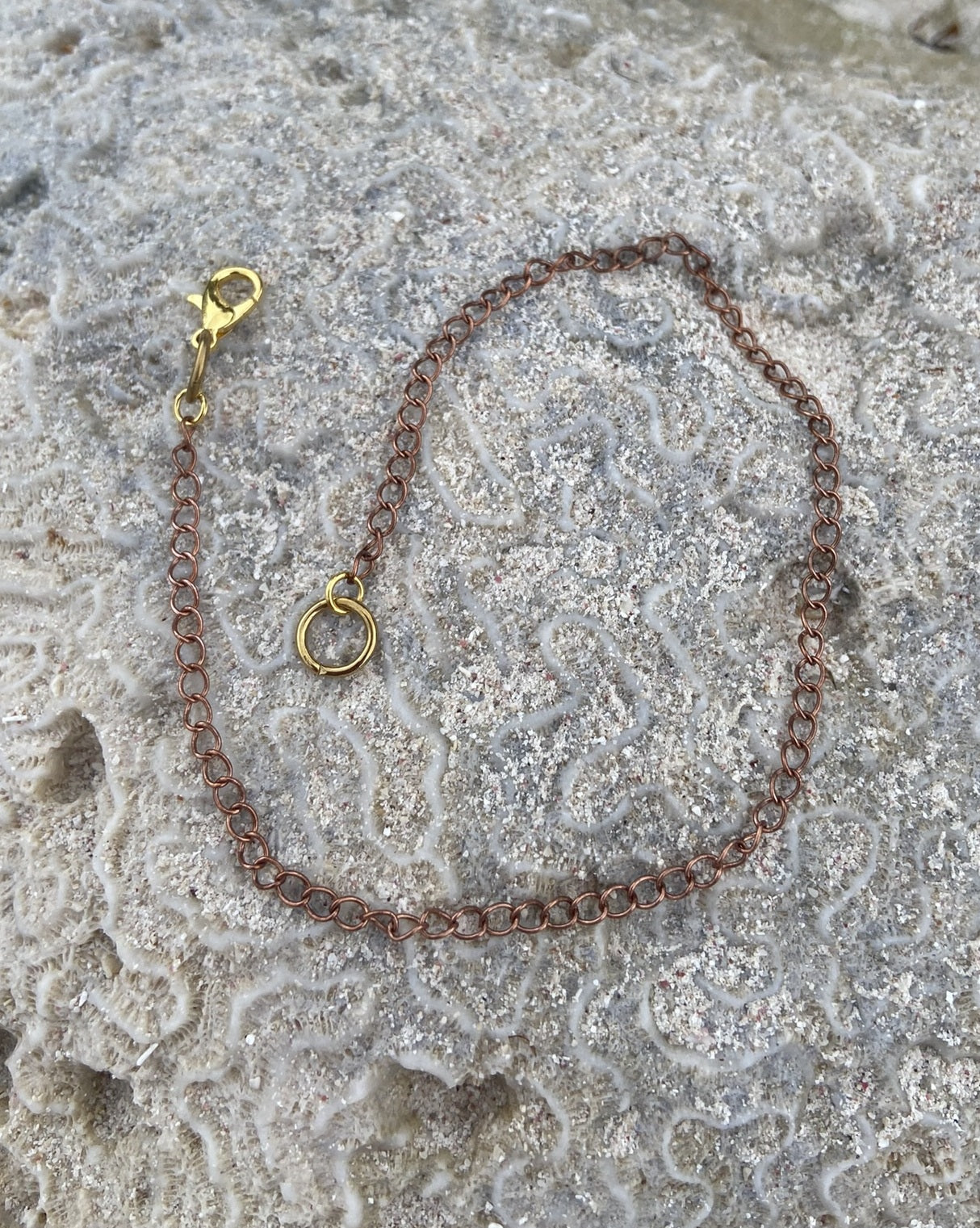 Copper Cable Chain Anklet