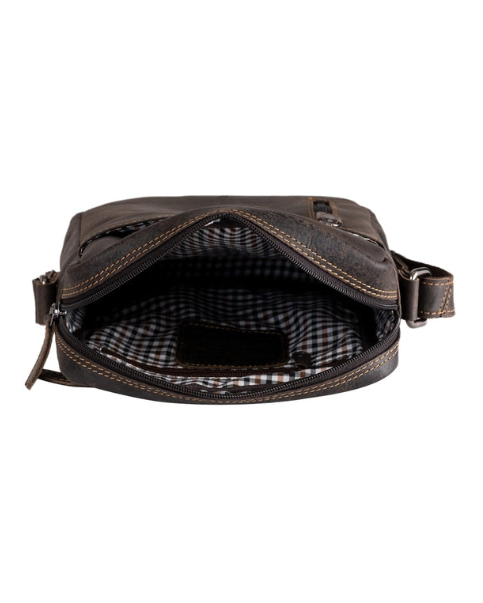 Dallas Unisex Leather Crossbody Bag