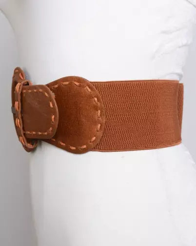 Distressed Wide Stich Stretch Belt