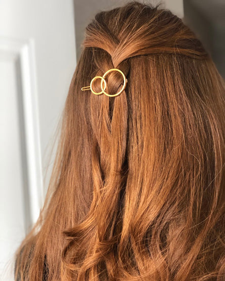 Geometric Gold Hair Clip