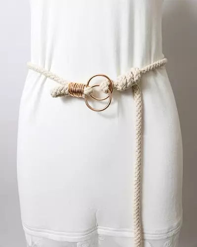 Double Circle Braided Rope Belt