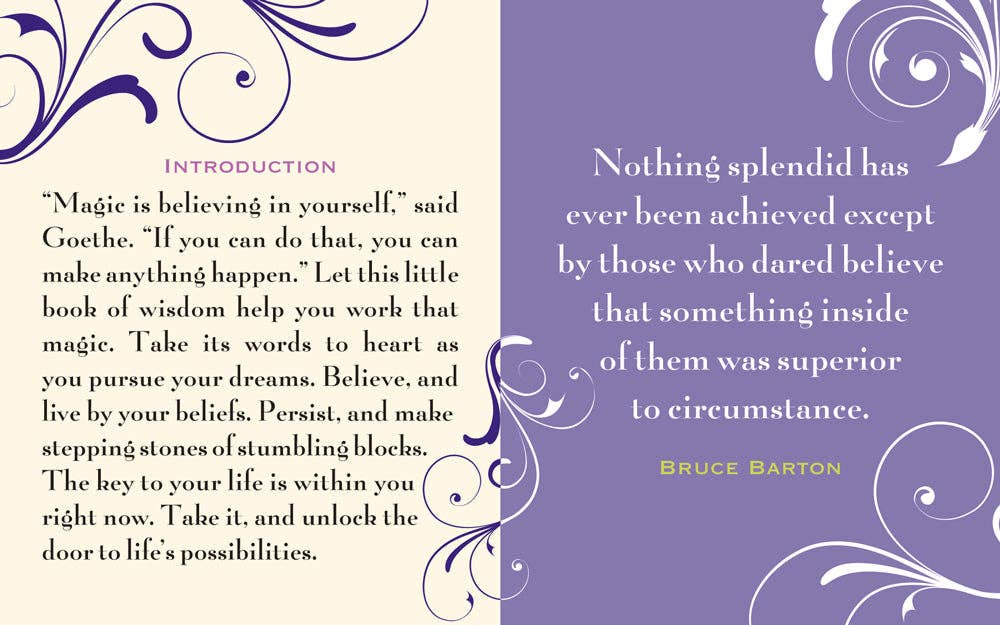 "Believe" Mini Inspirational Quote Book